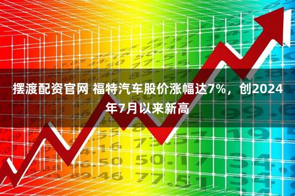 摆渡配资官网 福特汽车股价涨幅达7%，创2024年7月以来新高