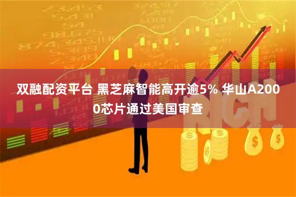 双融配资平台 黑芝麻智能高开逾5% 华山A2000芯片通过美国审查